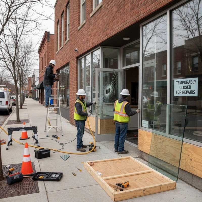 Local Commercial Door Repair pros at work